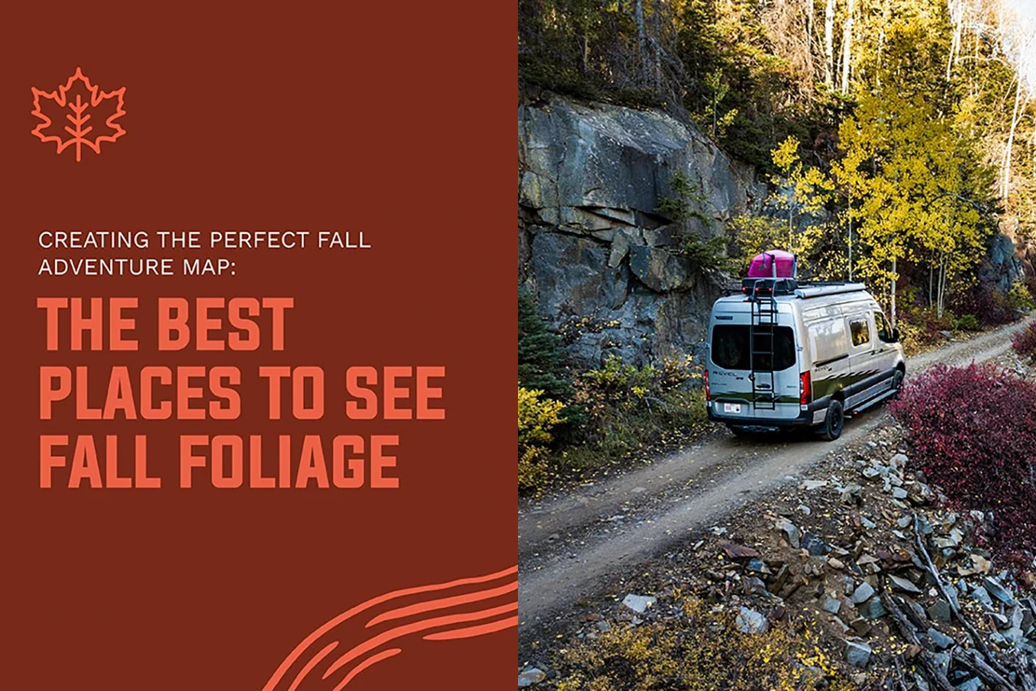 Exploring fall foliage in you Sprinter Van